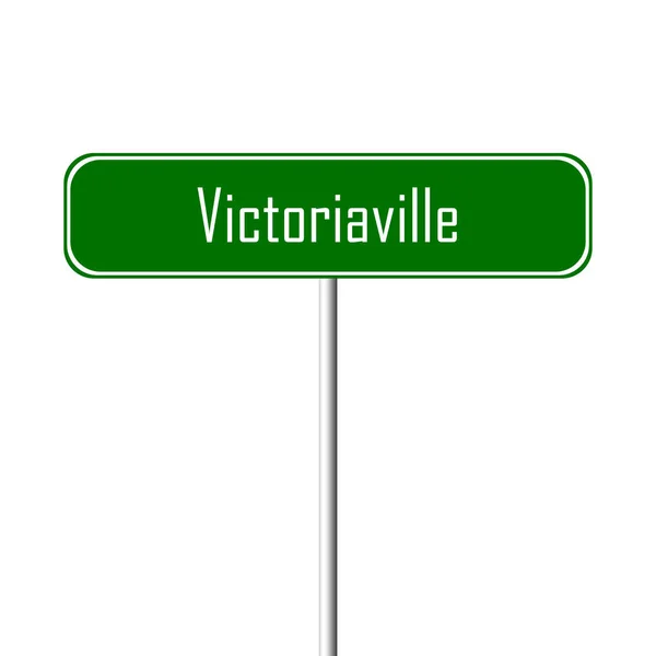 Signo Ciudad Victoriaville Signo Nombre Del Lugar —  Fotos de Stock