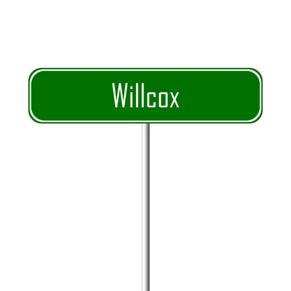 Willcox Město Místní Jméno Zaregistrovat — Stock fotografie