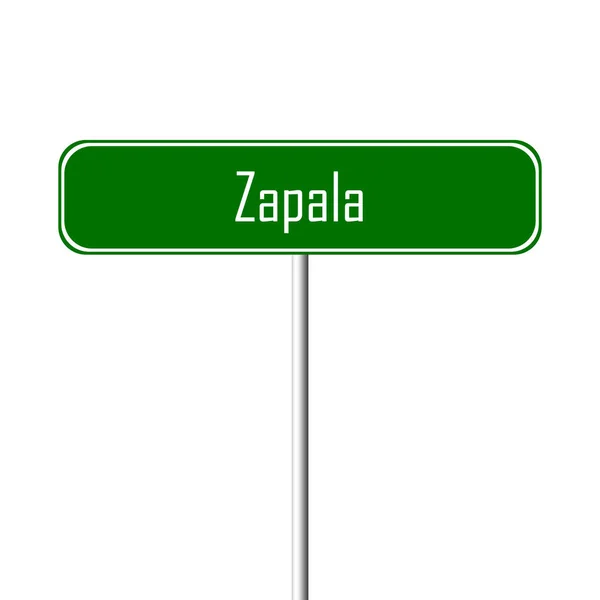 Zapala Town Sign Ortsschild — Stockfoto