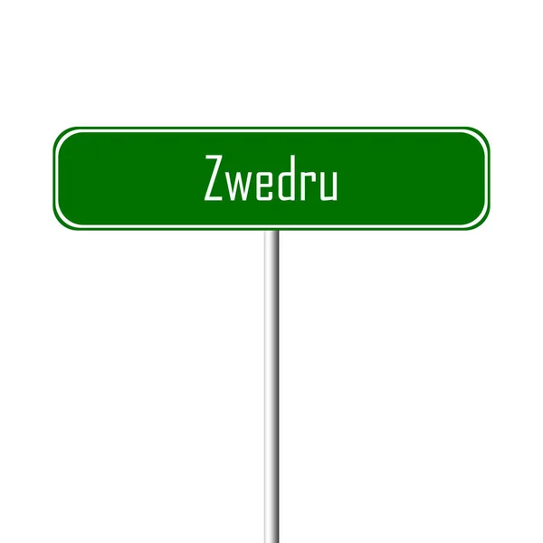 Signo Ciudad Zwedru Signo Nombre Lugar —  Fotos de Stock
