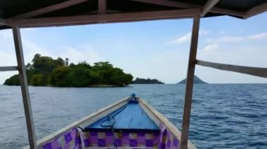 tekne gezisi. Göl kivu, Ruanda (Afrika)