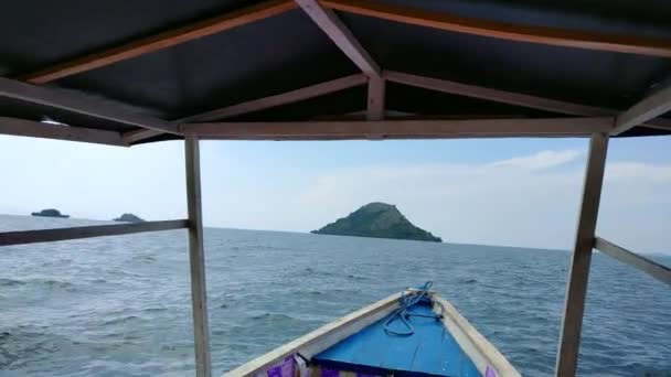 Viaje Barco Lago Kivu Ruanda África — Vídeos de Stock