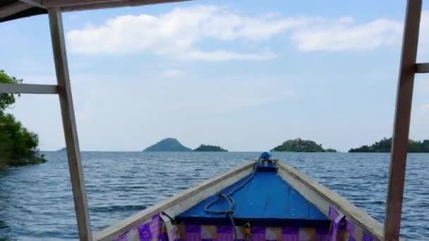 Viaje Barco Lago Kivu Ruanda África — Vídeos de Stock