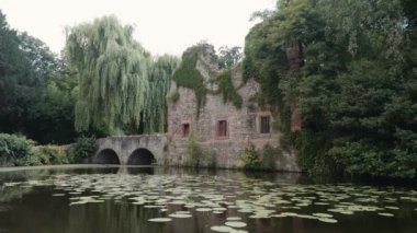 Eski bina şehir Park, Aschaffenburg, Haziran 2018
