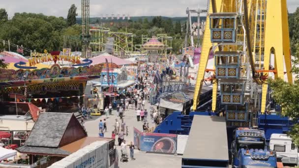 Volksfest Fair Aschaffenburg Ιούνιος 2018 — Αρχείο Βίντεο