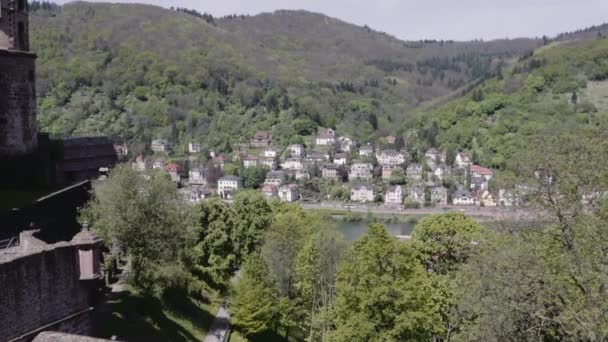 Casas Casas Antiguas Heidelberg — Vídeo de stock