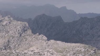 Dağ manzarası bulutlu, mallorca