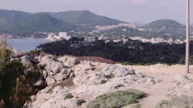 Cala Rajada manzarası, Mallorca, İspanya