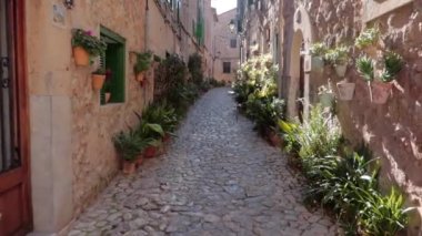 Valldemossa, Mallorca sokakta bitki