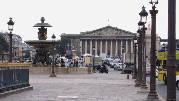 Tráfico París Francia — Vídeos de Stock
