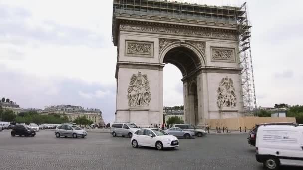 Arco Del Triunfo París — Vídeos de Stock