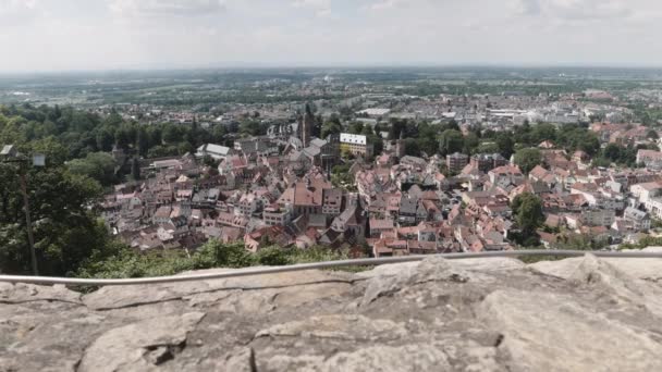 Utsikt Över Weinheim Tyskland — Stockvideo