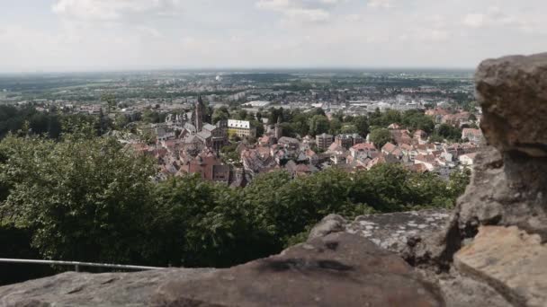 Utsikt Över Weinheim Tyskland — Stockvideo