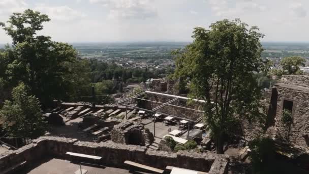 Blick Von Windeck Weinheim — Stockvideo