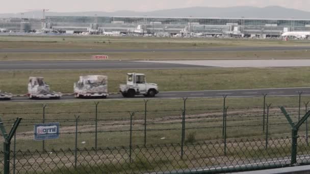 Καλάθι Αποσκευών Διεθνές Αεροδρόμιο Φρανκφούρτης — Αρχείο Βίντεο