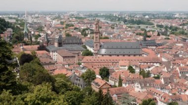 Heidelberg havadan görünümü, cityscape, yaz 2018