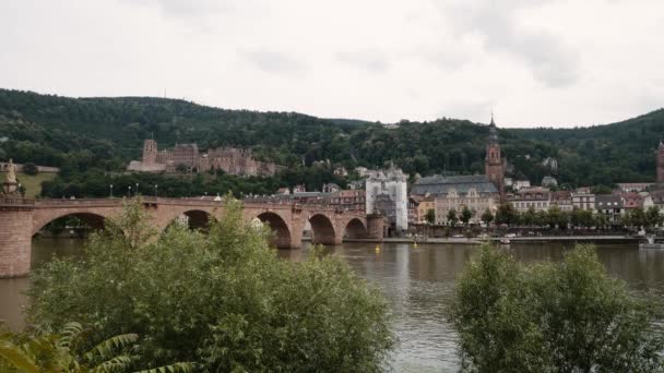 Cityscape Heidelberg Summer 2018 — Stock Video