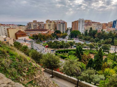 Bulutlu bir günde Malaga Havası, İspanya