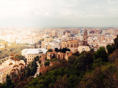 Bulutlu bir günde Malaga Havası, İspanya