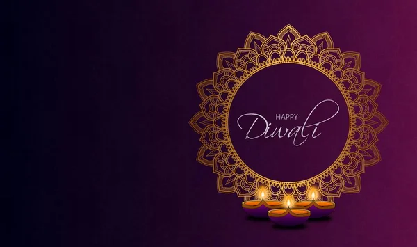 Gelukkig Diwali Festival design achtergrond — Stockfoto