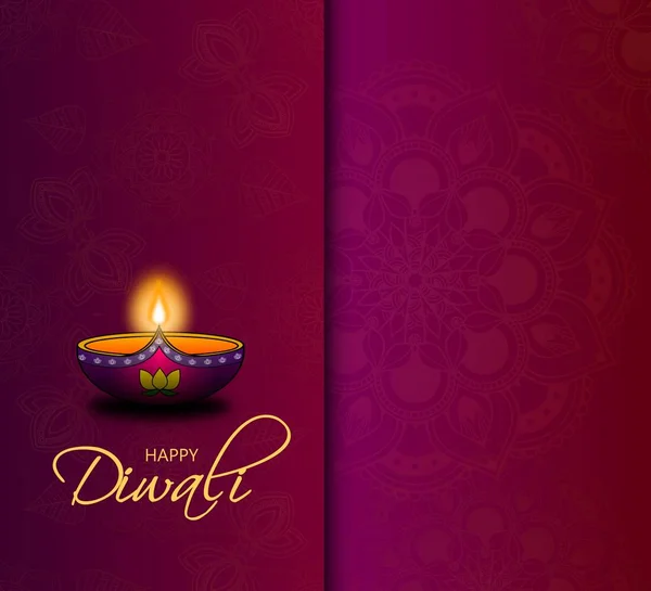 Happy Diwali Festival illustration design bakgrund — Stockfoto