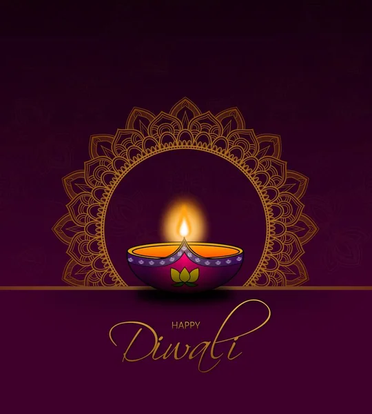Mutlu Diwali Festivali illustation tasarım arka plan
