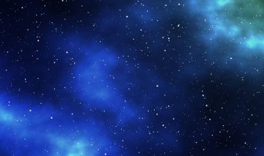 Nebula ve yıldız alanı ile uzay çizimi astronomisi grafik tasarımı arka planı.