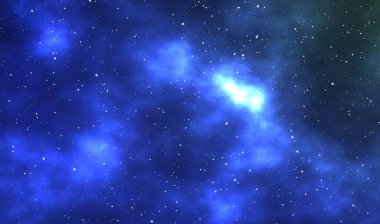 Nebula ve yıldız alanı ile uzay kaçış çizelgesi çizimi arkaplanı.