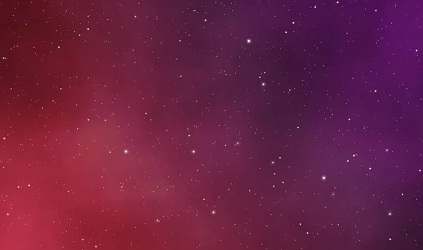 Ілюстрація Космосу Астрономія Графічний Дизайн Фон Червоно Фіолетовою Туманністю Зірковим — стокове фото