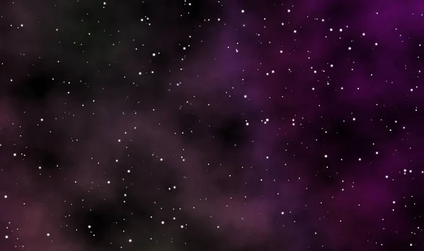 Raum Landschaft Illustration Astronomie Grafik Design Galaxie Hintergrund Mit Nebel — Stockfoto