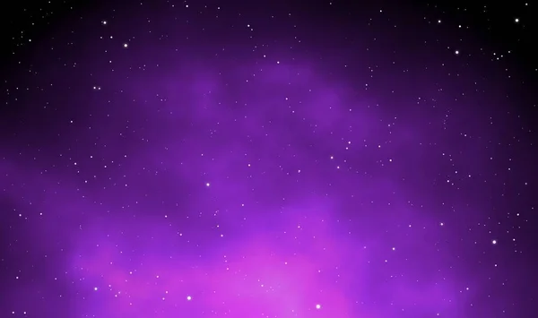 Space Scape Ilustrační Astronomie Grafický Design Galaxie Pozadí Fialovou Mlhovinou — Stock fotografie