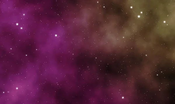 Ruimtecape Eillustratie Astronomie Grafisch Sterrenstelsel Ontwerp Achtergrond Met Gaswolken Sterrenveld — Stockfoto