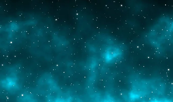 Space scape illustration astronomy graphic galaxy design background with nebula and stars field in deep universe.