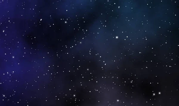 宇宙中的气体云和发光恒星构成的天文图解设计背景 — 图库照片