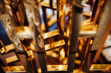 Soyut altın melal doku desfocused arka planı için