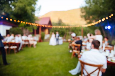 Olay parti arka plan bulanık