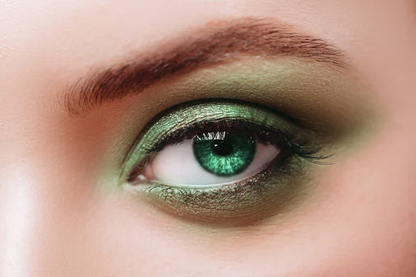 Mode-ogen, lange wimpers en mooie ogen. — Stockfoto