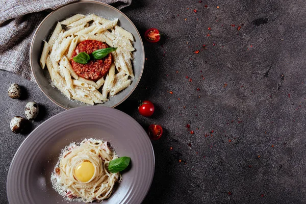 Italian style pasta dinner.
