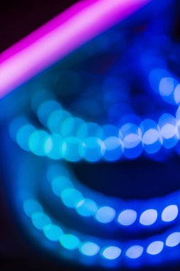 Bokeh ışık arka plan ultra viyole.