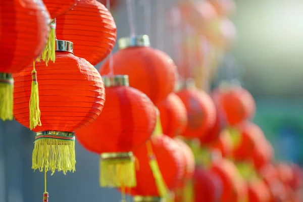 Chinesische Neujahrslaternen China Stadt — Stockfoto