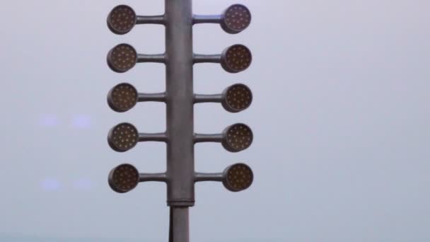 拖动赛车路灯 四分之一英里电路的舞台灯信号 — 图库视频影像