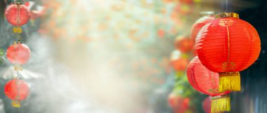 Çin 'de yeni yıl fenerleri.