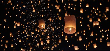 Gökyüzü fenerler Loy Krathong Festivali, Chiang yüzen Turizm 