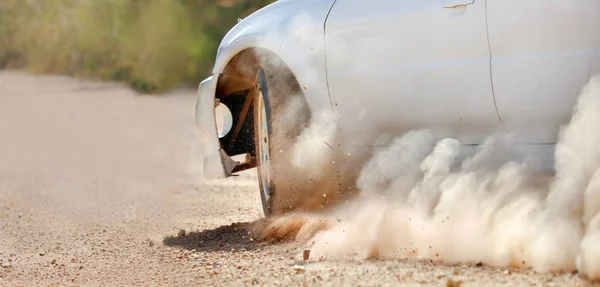 Racing Car Rally Dirt Track — Stockfoto