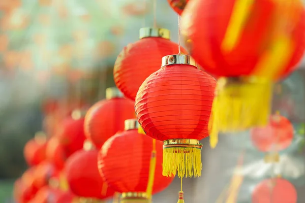 中国城市的中国新年灯笼 — 图库照片