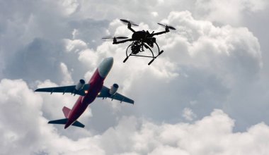 Bir dron yasadışı bir yakınındaki uçan sorun