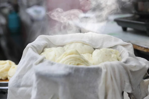 Chinese Gestoomde Broodjes Gevuld Bapao Dali Markt Yunnan China — Stockfoto