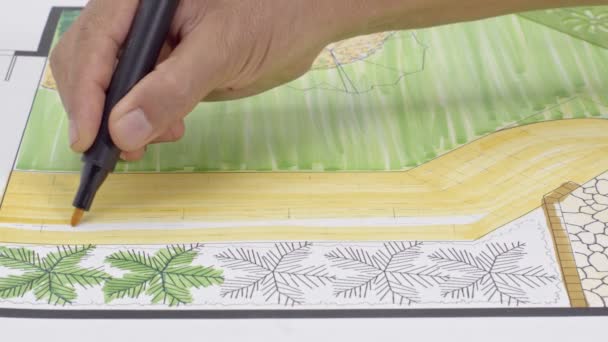 Jardin Arrière Plan Conception Pato — Video