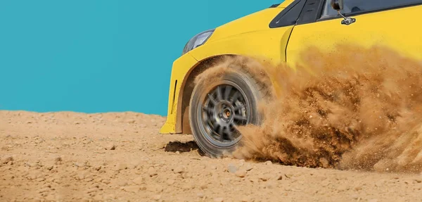 Rally dirt track Racing autó. — Stock Fotó