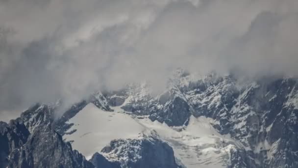 Dragón Jade Yulong Montaña Nieve Lijiang Yunnan China Tome Video — Vídeos de Stock